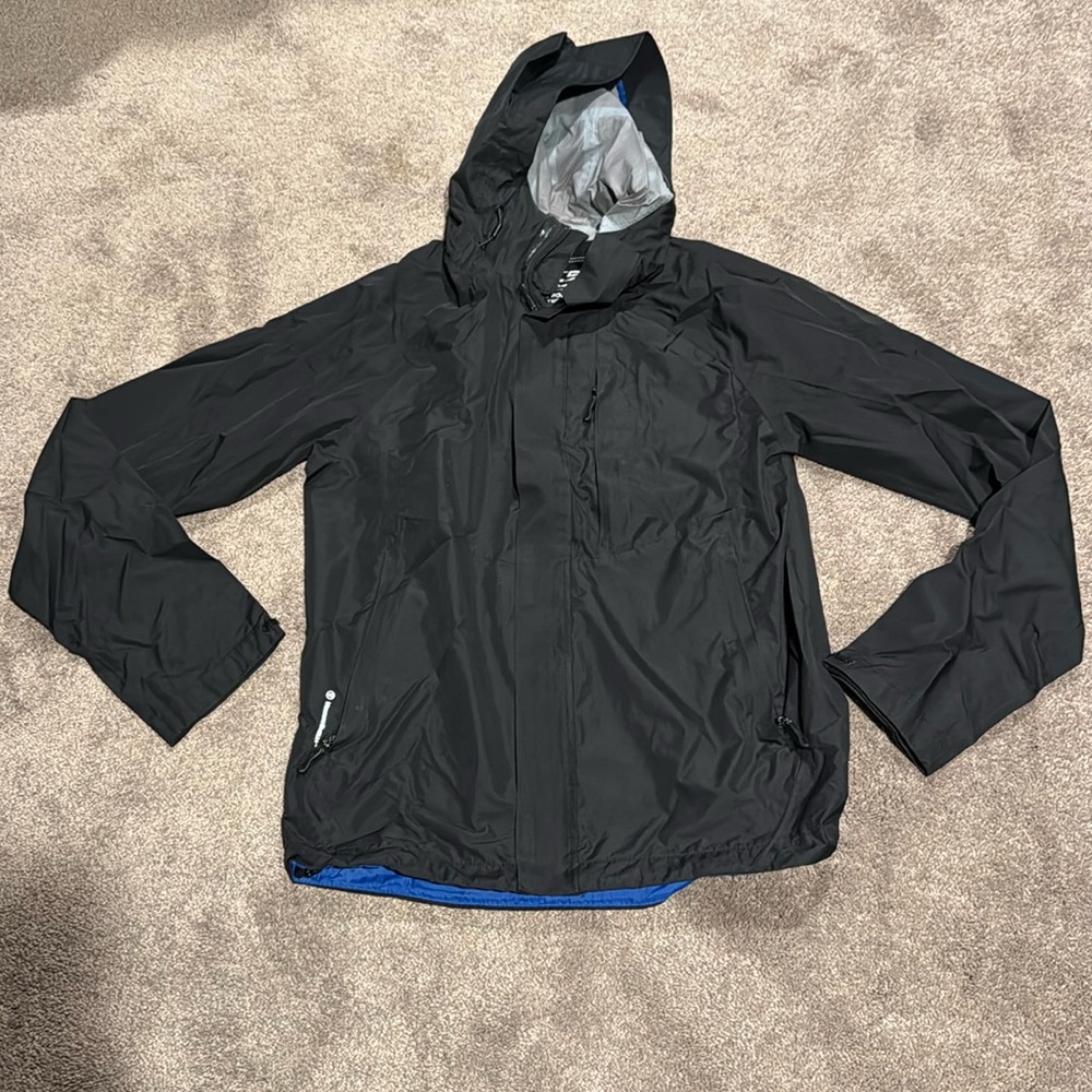 Champion Venture Shield Waterproof Breathable Black Windbreaker Jacket SIZE S
